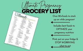 Budget Pregnancy Grocery List